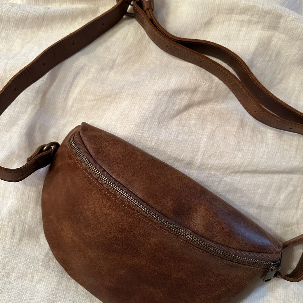 Brown Leather Crossbody Bag